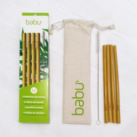 Kit de Palhinhas Bambu Babu