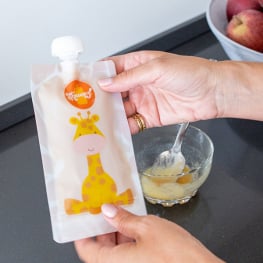 Pacote Reutilizável Squeez para purés de fruta, papas ou sopas