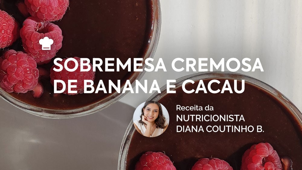 Sobremesa Cremosa de Banana e Cacau