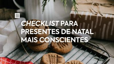 Checklist para presentes de Natal mais conscientes