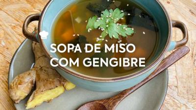 Sopa de Miso com Gengibre