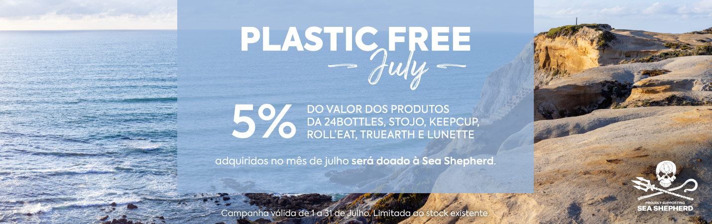 Campanha Plastic Free July Pegada Verde